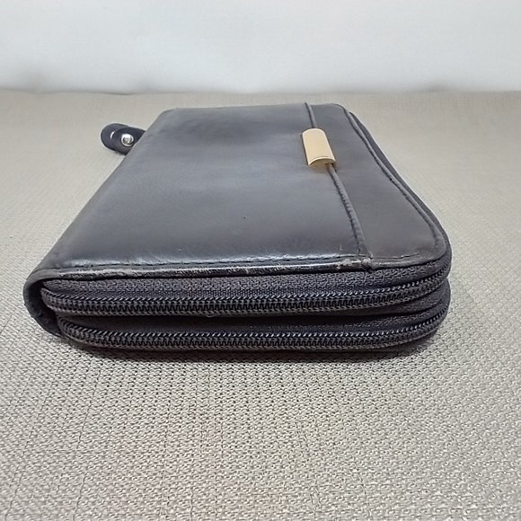 CHOCOLATE BROWN LEATHER ORGANIZER WALLET - Picture 8 of 10